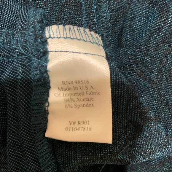 Coldwater Creek Teal Cardigan with Ruffled Collar - Picture 4 of 10